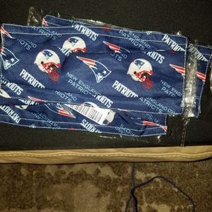 5 Adult New England Patriots Face Masks With Adjustable Elastic Ear Straps